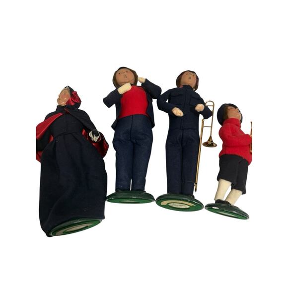Byers Choice Salvation Army Carolers Set 4 Figurines Christmas Band Vintage Boy - Picture 9 of 13